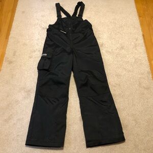 Columbia Ski Pants Bibs Youth Size 14/16 Black